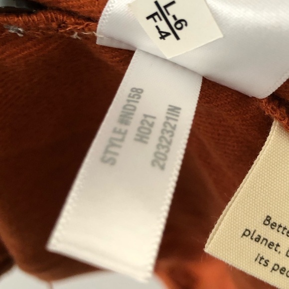 Madewell Flannel Fall Brown Nutmeg Rust Mini Dress M - Picture 10 of 12